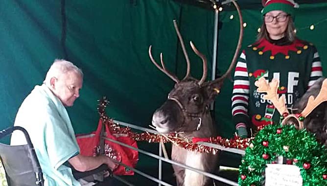 ../Images/Fishers Farm Reindeer at The Hollies Care Home in Southport